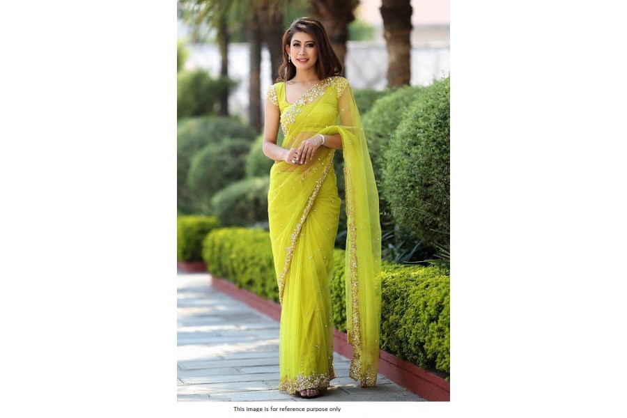 green emerald velvet dress Parrot Green Crushed Dress | Harmony Hues main image 1