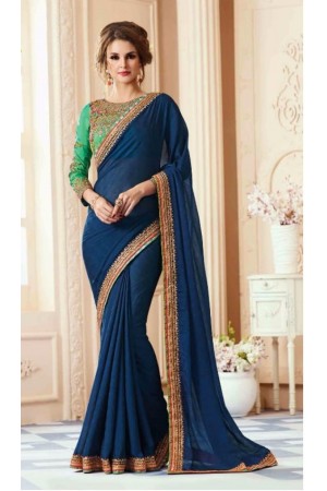 Party-wear-dark-blue-designer-sarees-30008