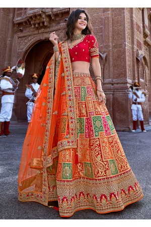 Multicolor Traditional Woven Lehenga Choli 2703