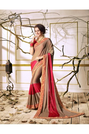 Party wear indian wedding designer saree 6307