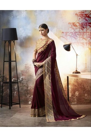 Party wear indian wedding designer saree 6702