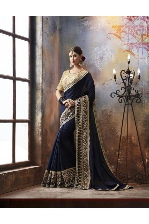 Party wear indian wedding designer saree 6705