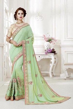 Party wear indian wedding designer saree 7002