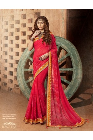Party wear indian wedding designer saree 8104