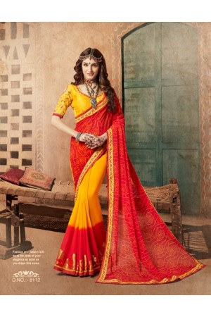 Party wear indian wedding designer saree 8112