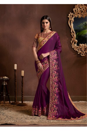 Party wear indian wedding designer saree 8502