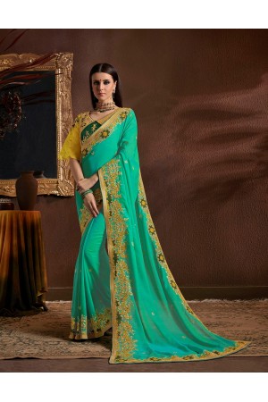 Party wear indian wedding designer saree 8503