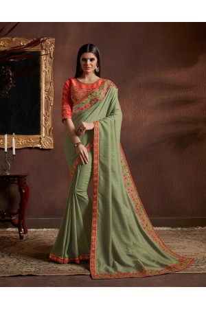 Party wear indian wedding designer saree 8506