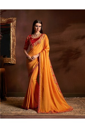 Party wear indian wedding designer saree 8507