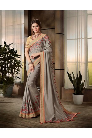 Party wear indian wedding designer saree 8710
