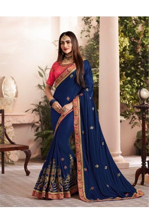 Party wear indian wedding designer saree 9003