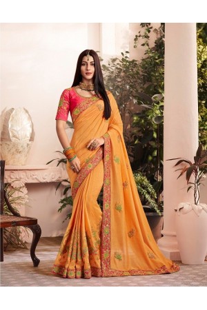 Party wear indian wedding designer saree 9004