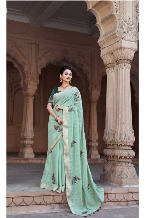 Party wear indian wedding designer saree 9106