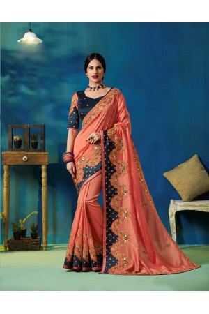 Party wear indian wedding designer saree 9312