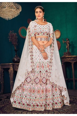 Off white georgette lehenga choli 1823