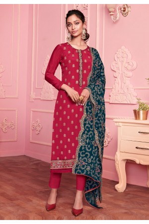 Maroon georgette kameez with pant 2017