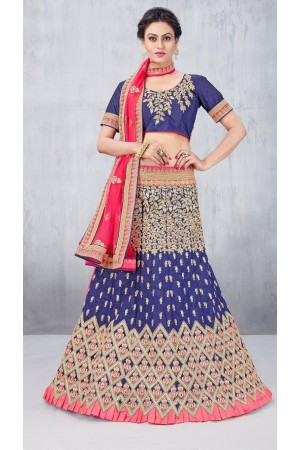 Party Wear Blue Lehenga 131