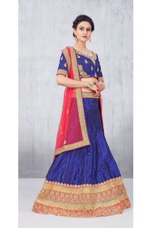 Party Wear Blue Lehenga 137