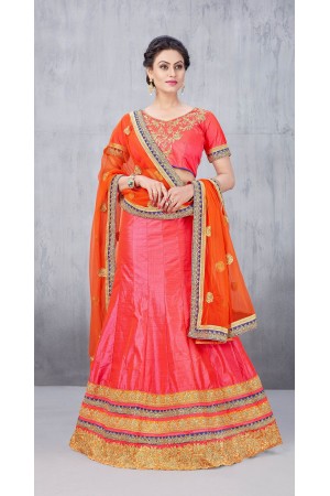 Party Wear Onion Pink Lehenga 144