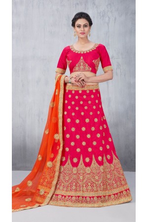 Party Wear Tomatto Red Lehenga 154