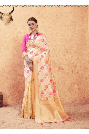 Multi Color Banarasi Silk Heavy Traditional Banarasi Silk Saree 63861