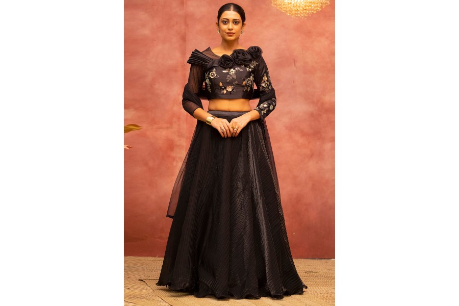 Fashionable Maroon Artsilk Trendy Designer Party Wear Choli Lehenga With Maroon Artsilk