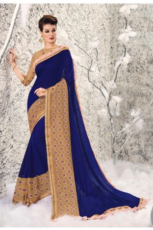 Party-wear-Blue-4-color-saree