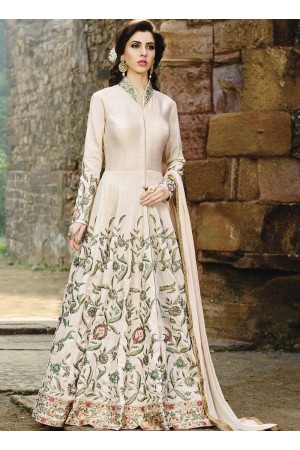 Off white color Australian party wear anarkali