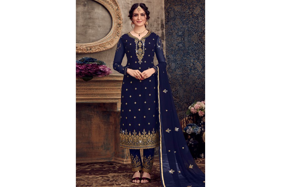 Blue Salwar Suits - Look Bright In These 20 Beautiful Designs