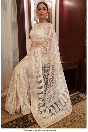 saree inspired wedding dress