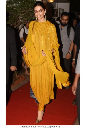 Bollywood Sabyasachi Deepika Inspired Yellow kurta