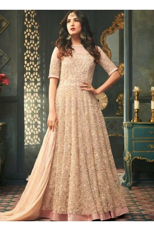 Sonal Chauhan Off White wedding anarkali