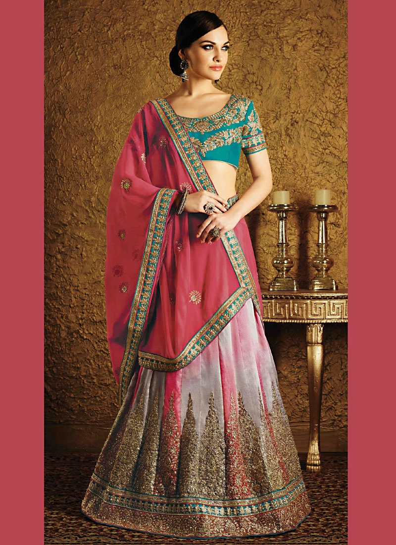chiffon lehenga choli
