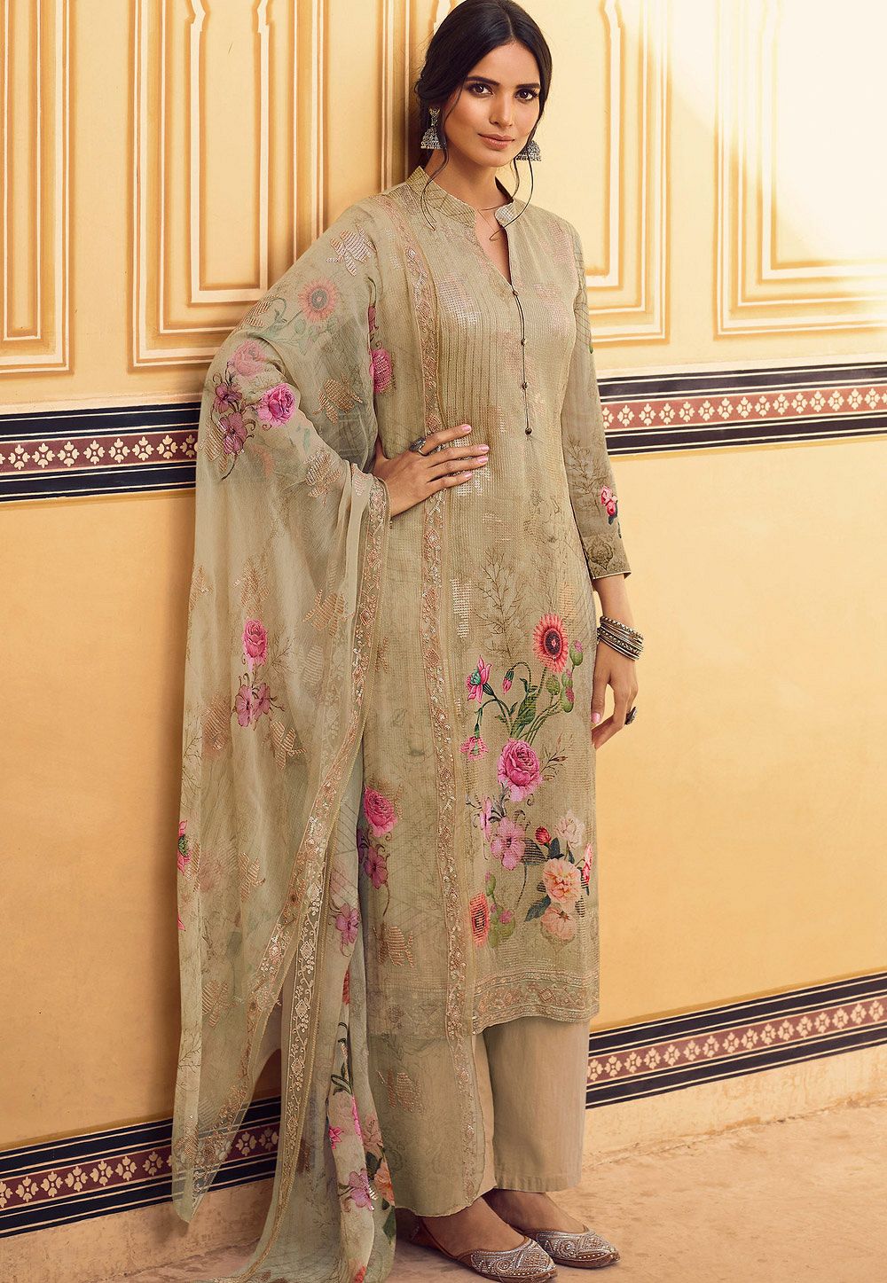 Lumiere 22 Collection Embroidered Pakistani Palazzo Suit