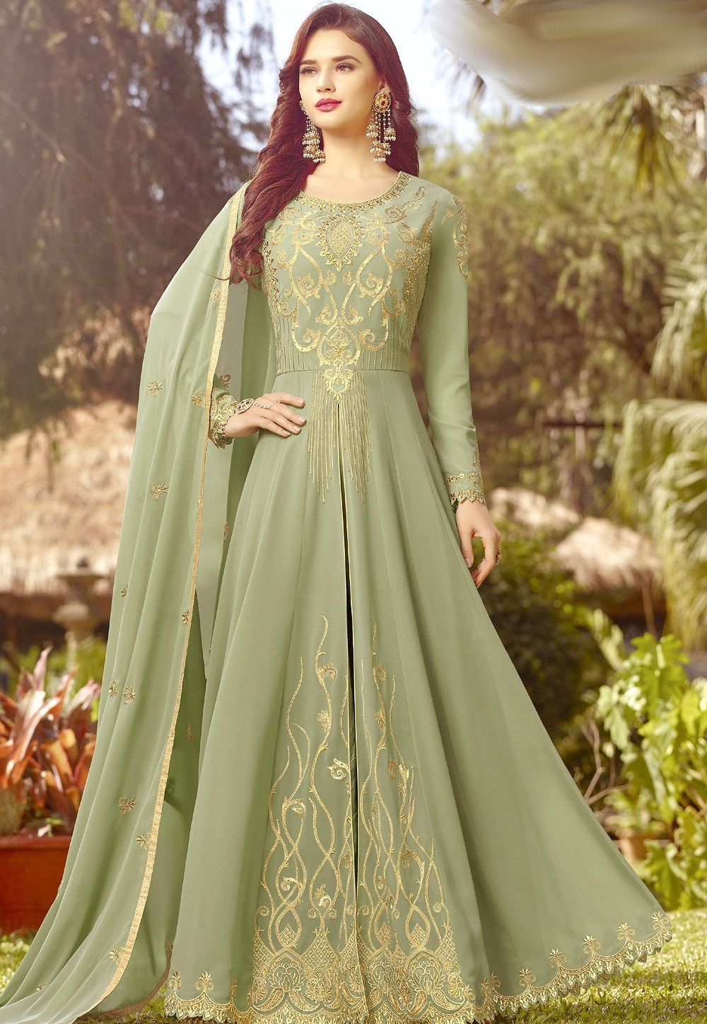 Pastel anarkali dresses online