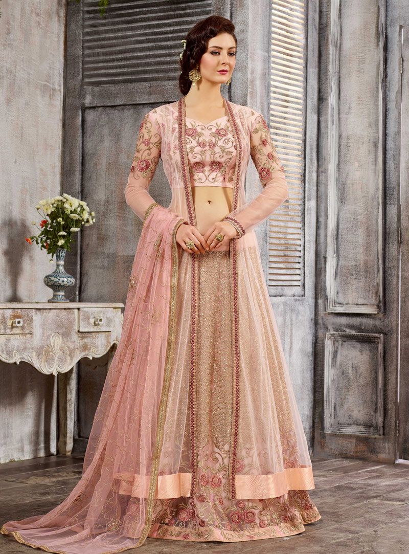 light pink lehenga choli
