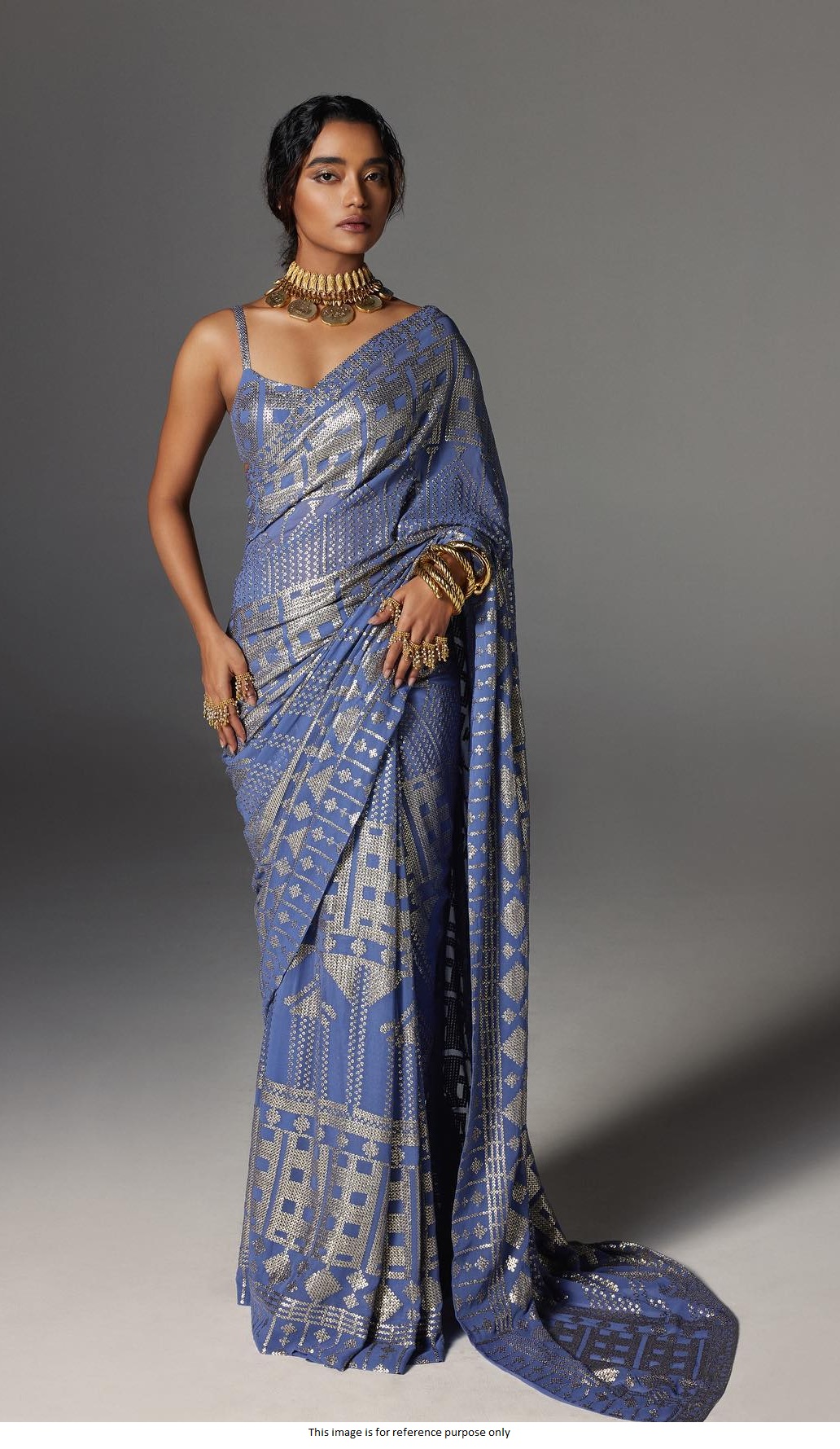 Buy Bollywood manish malhotra inspired lilac sequins saree in UK, USA and Canada