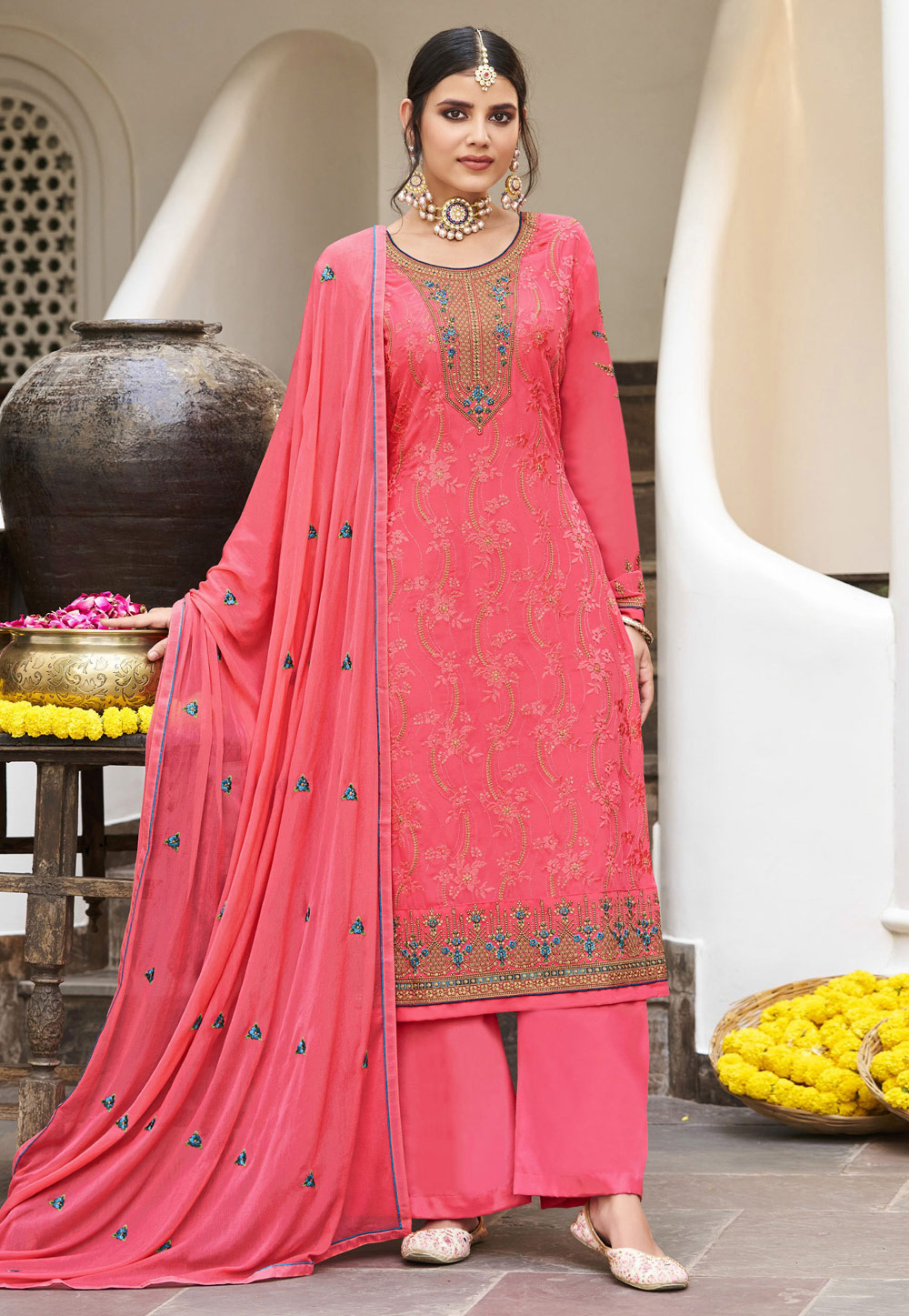 Georgette palazzo suit online online