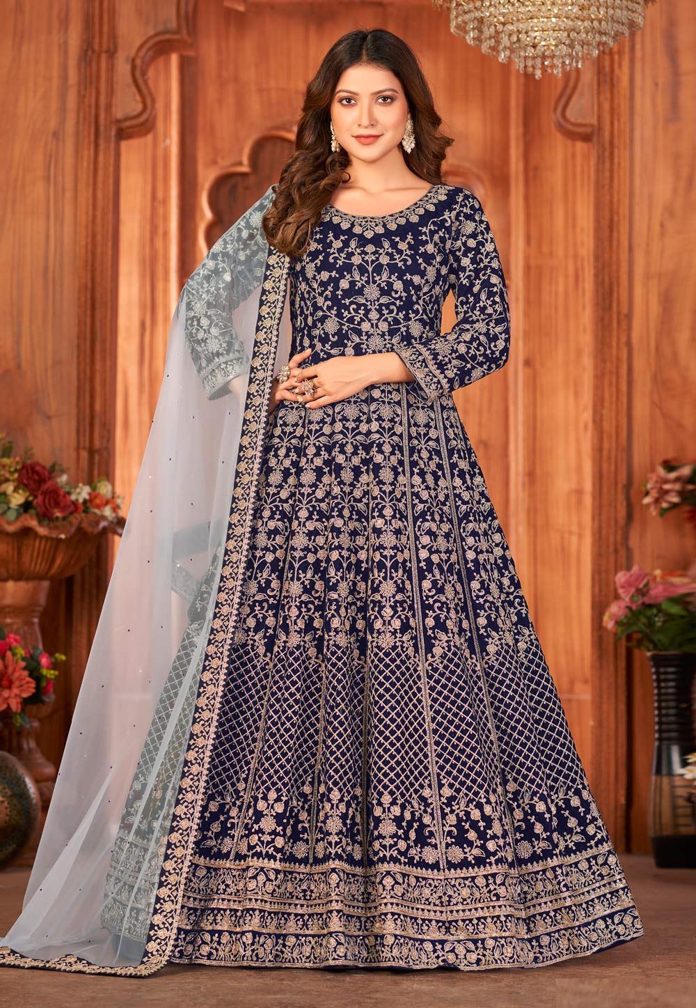 Discover more than 162 velvet anarkali suit best