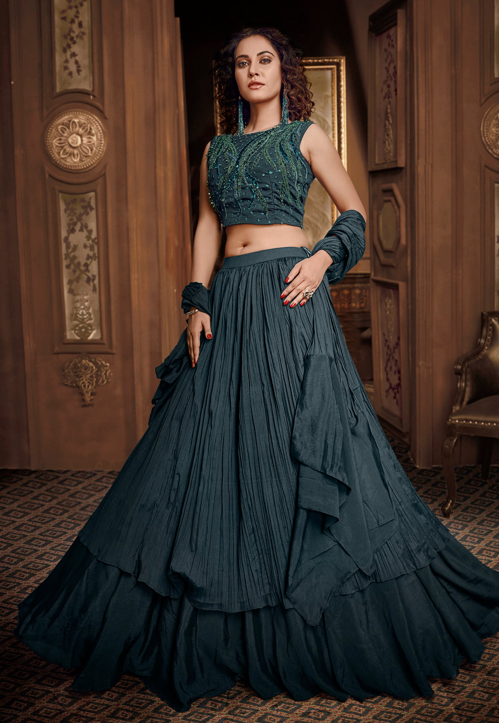 20 Bewitching Grey Bridal Lehenga Design Ideas for the Modern Brides