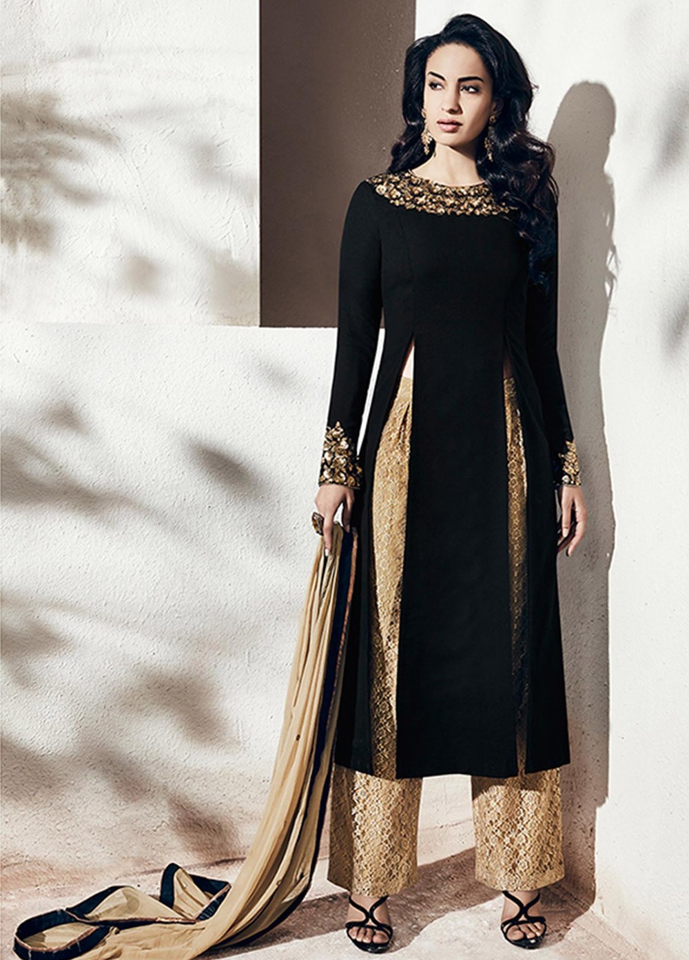full black salwar suit