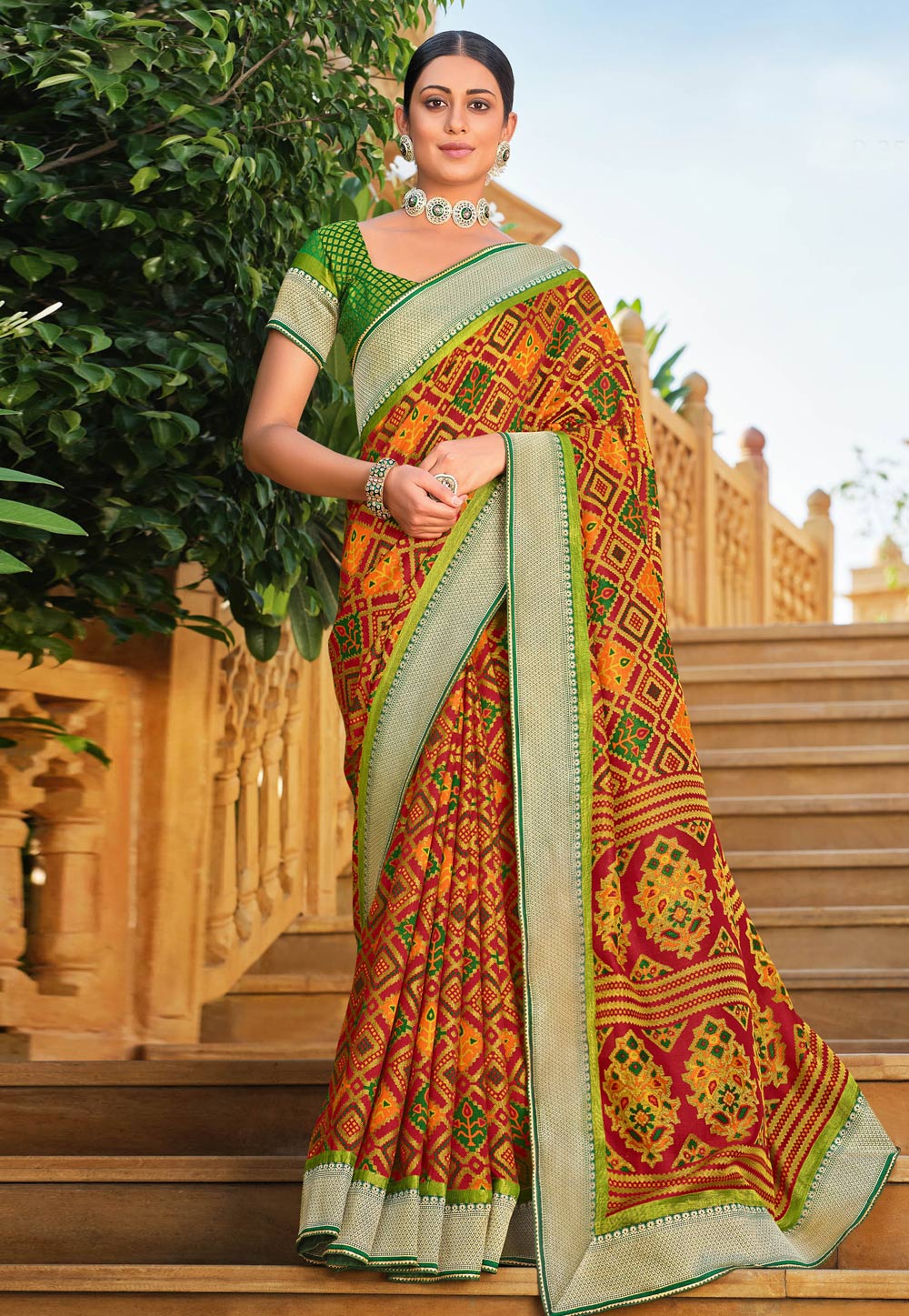 bandhani saree designs