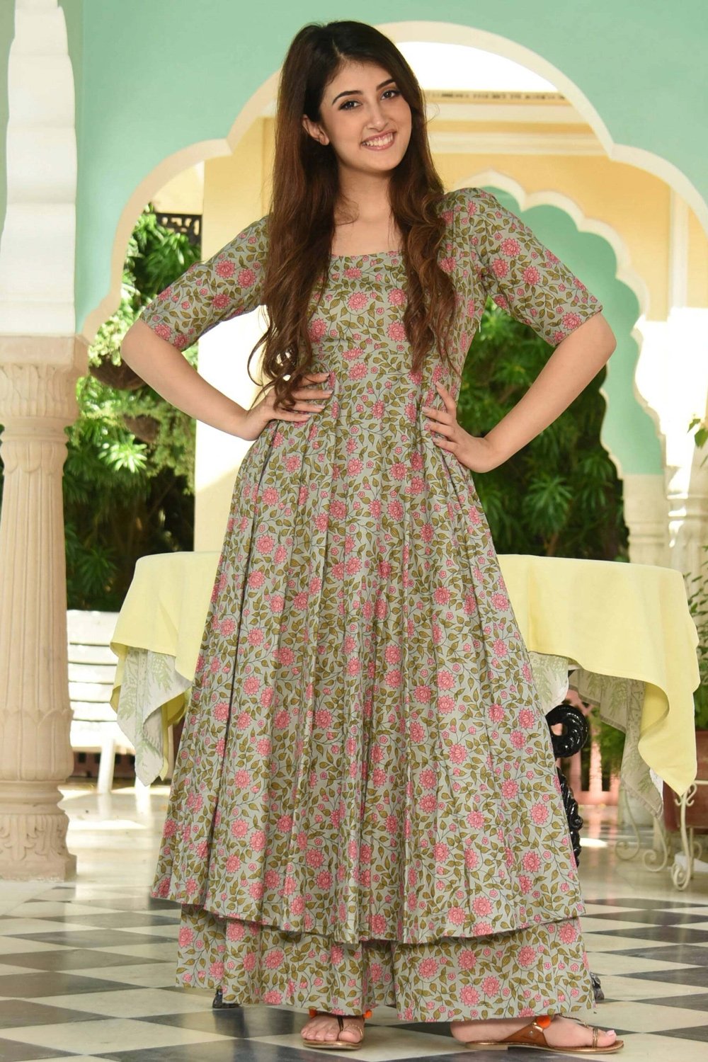 Latest Designer Party Wear Readymade Kurti & Bottom - Stylecaret.com