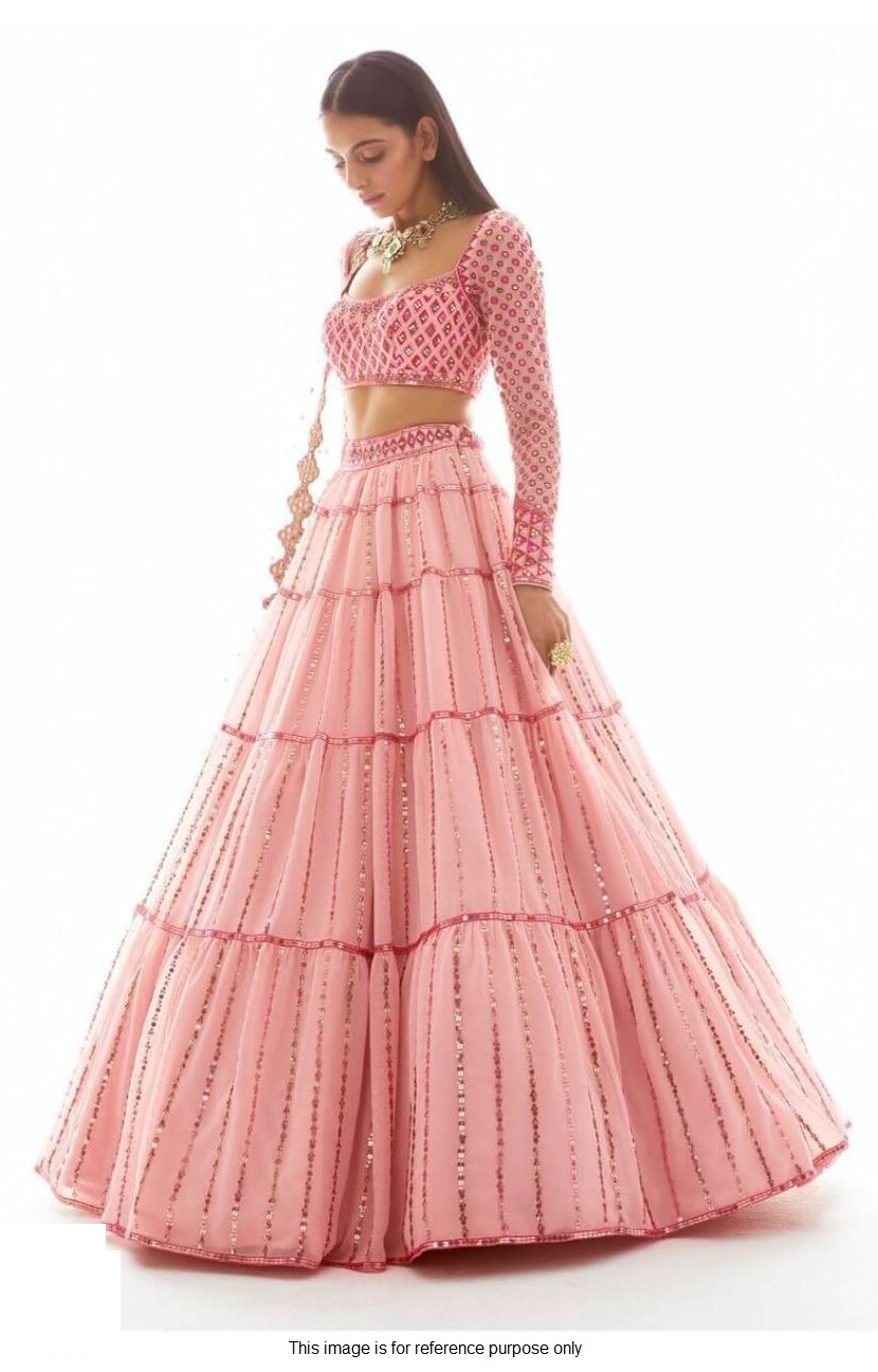 light pink lehenga choli