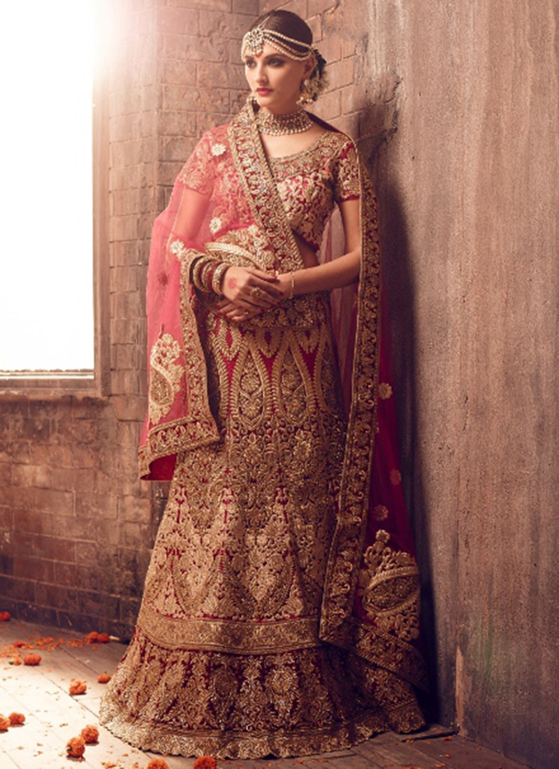 net bridal lehenga with price