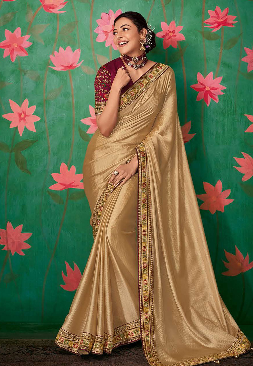 Party saree style online