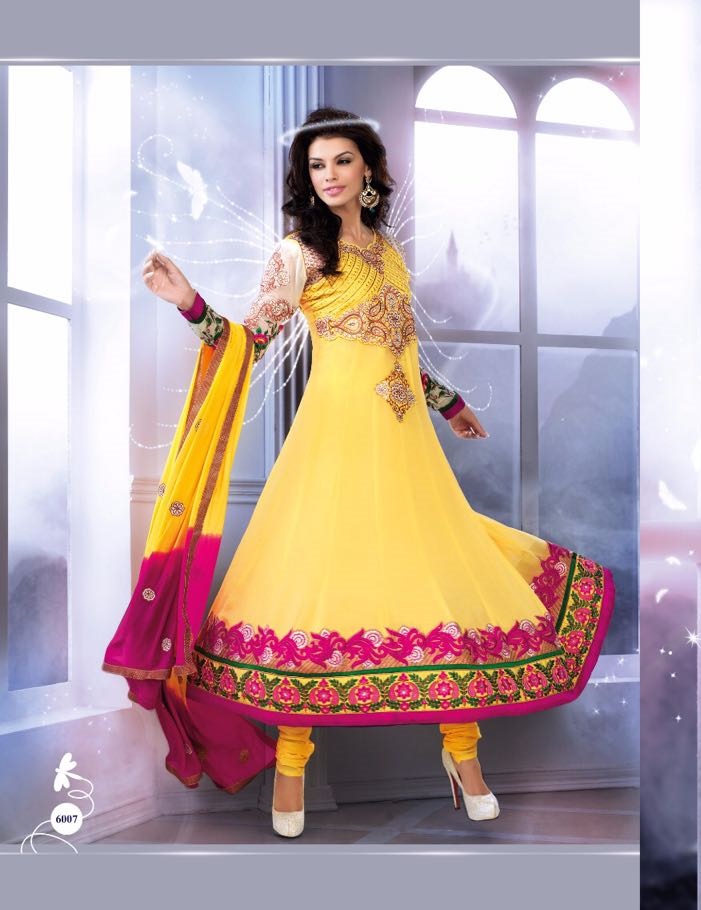 yellow party wear suits
