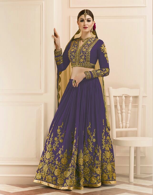 wedding lehenga wine colour
