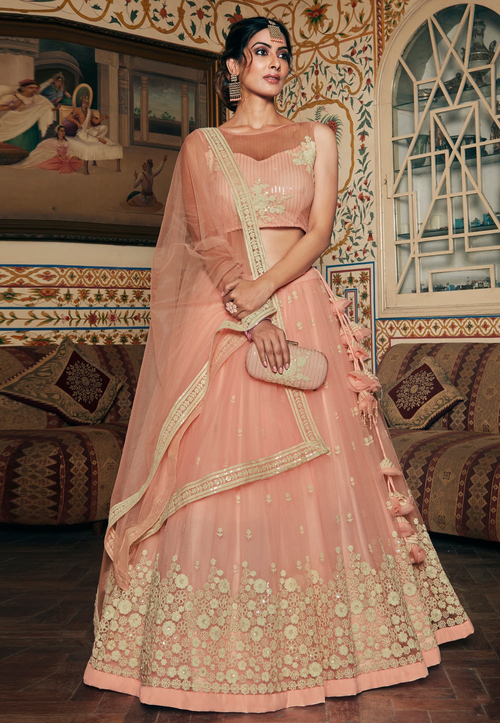 Boat neck lehenga clearance choli