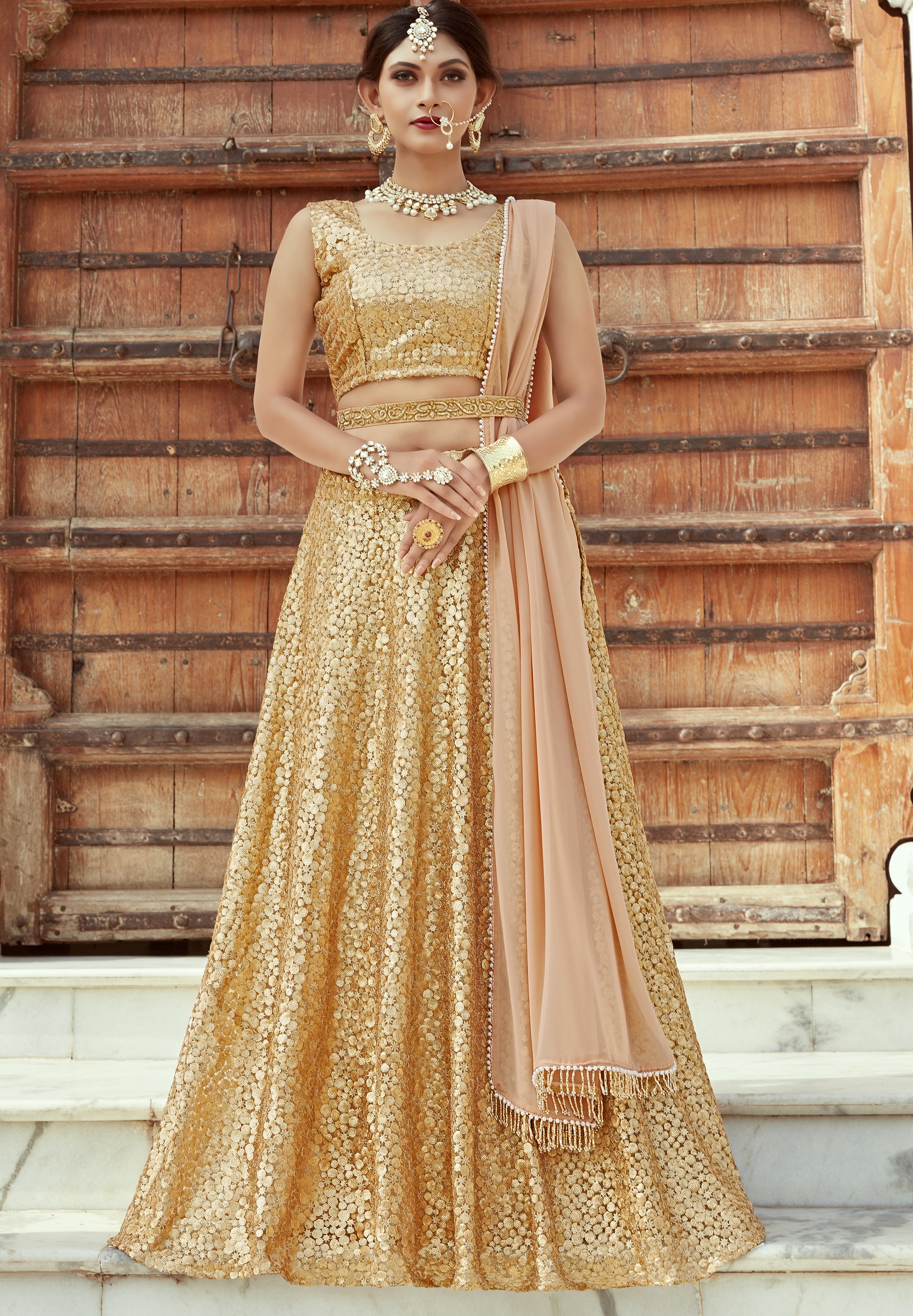 golden gown bridal